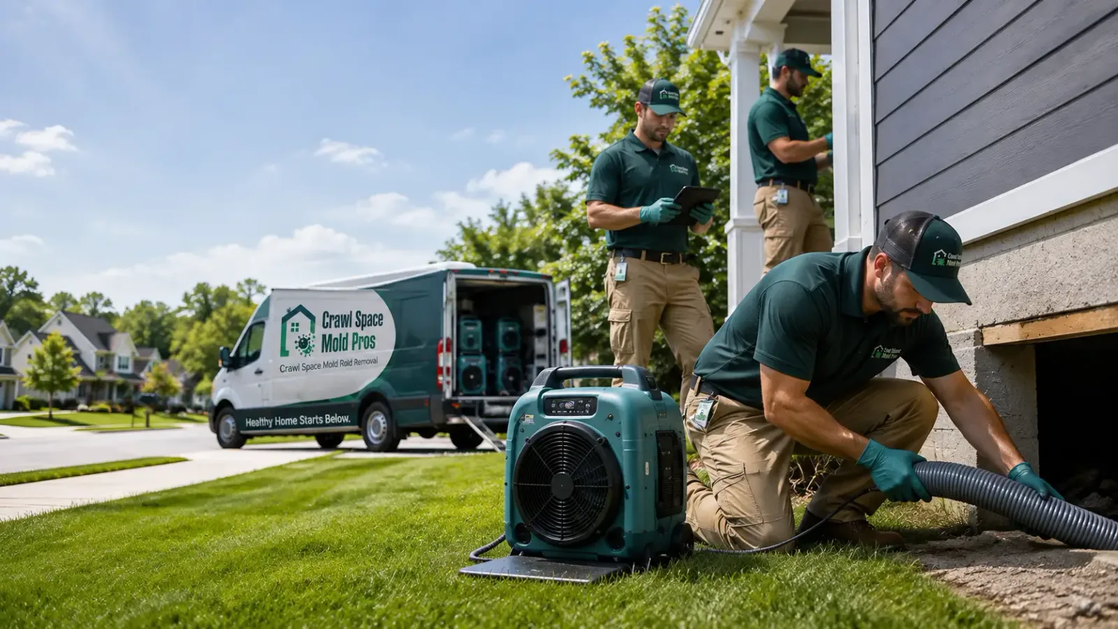 Crawl Space Mold Removal in Whiteland, IN